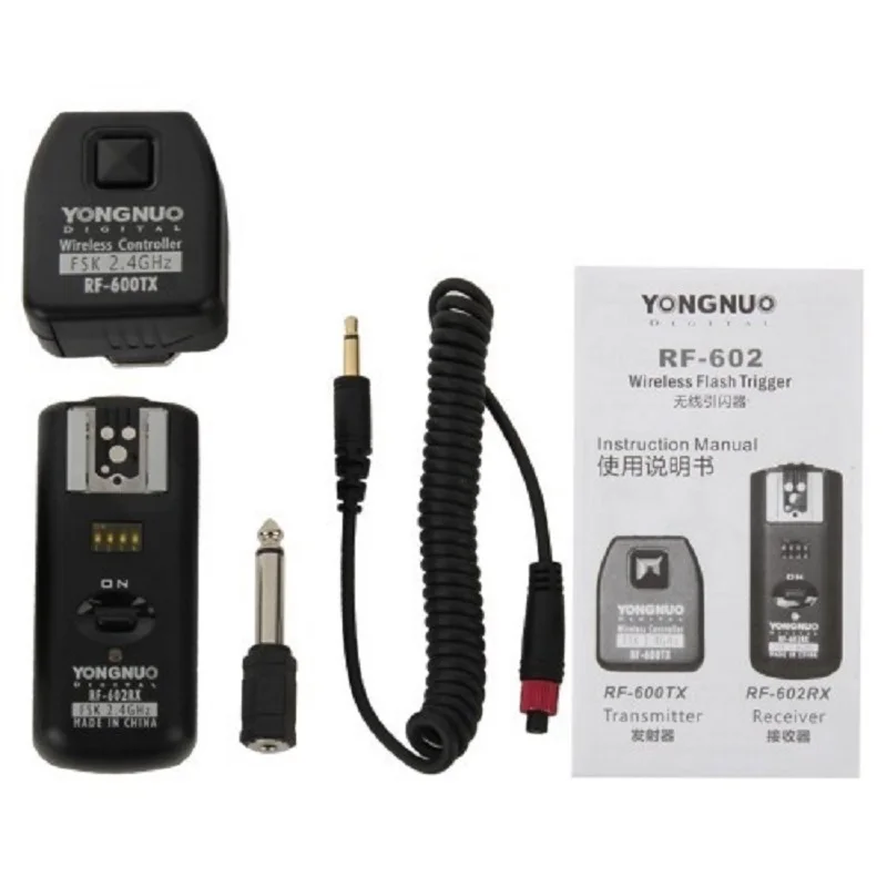 YONGNUO RF-602/N YONGNUO RF-602 RF602 RF 602 2,4 GHz беспроводной дистанционный триггер вспышки для NIKON D90 D5100 D700 D3 D5300