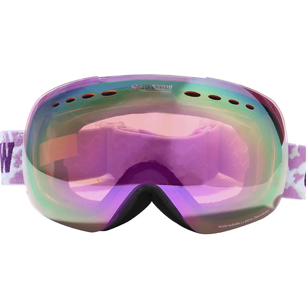 Gsou Snow Brand Unisex Ski Goggles Men Women Double Layers UV400 Anti