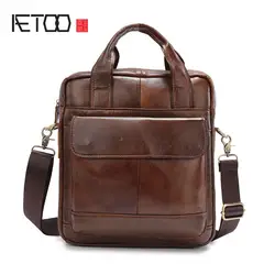 Aetoo Мужские Бизнес данных новинка осень/зима коммерческих один сумка содержит Многофункциональный скошенный мужская сумка