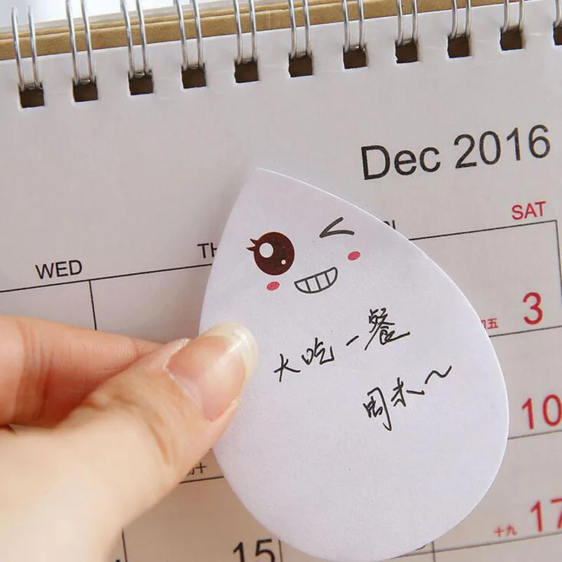 70 Pages /Pack Kawaii Cute Emoji Memo Pad Sticky Notes School Office