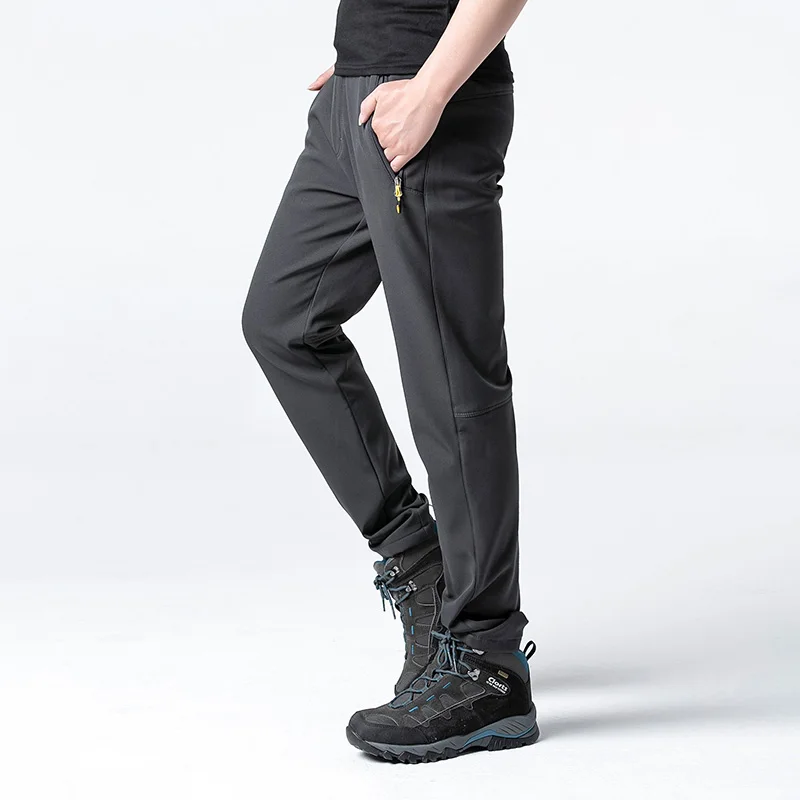Clorts pantalones de senderismo al aire libre de los hombres de Trekking Camping pesca impermeable Softshell pantalones de esquí a prueba de viento pantalones de invierno cálido Pantalones