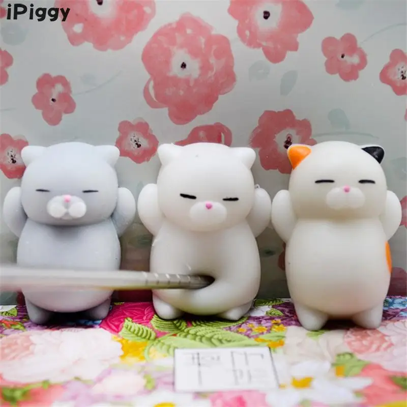 Squeeze Healing Fun Kids Kawaii игрушка милый мочи мягкий CatStress Reliever Декор животное Noverty игрушки