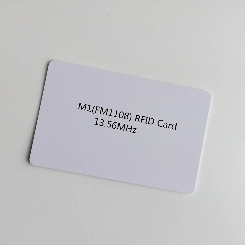 100pcs/lot Blank White Inkjet PVC RFID proximity 13.56MHZ chip pvc Card Smart Cantactless IC Card for membership card