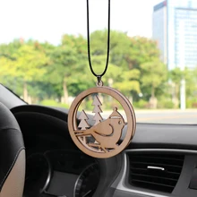 Подвеска для автомобиля, деревянная, резная, птица, пара, коза, Декор, подвеска, украшение, авто, внутреннее зеркало заднего вида, деревянная резьба, подвесная отделка