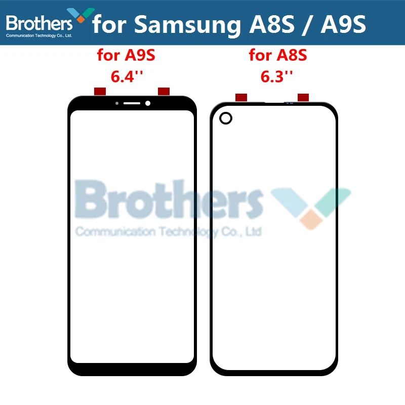

Front Outer Glass Lens For Samsung Galaxy A8S A9S Touch Screen Glass for Samsung A9S Front LCD Glass Lens Phone Replacement Top