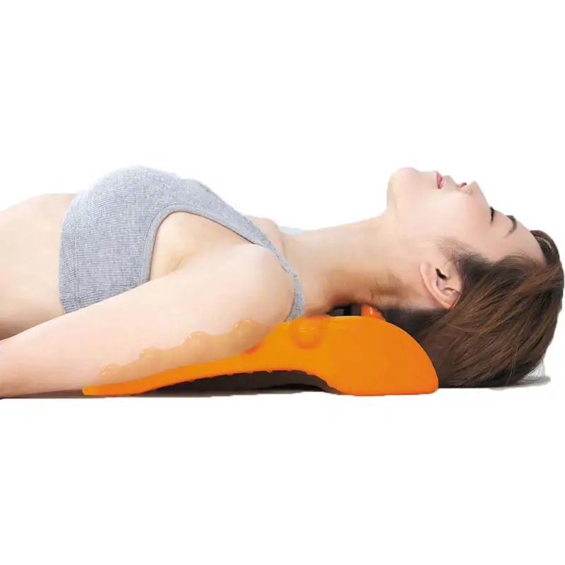 

Neck Back Massager Stretcher Waist Spine Relax Back Massage Spine Relief Lumbar Traction Stretching Device Acupressure CCP048
