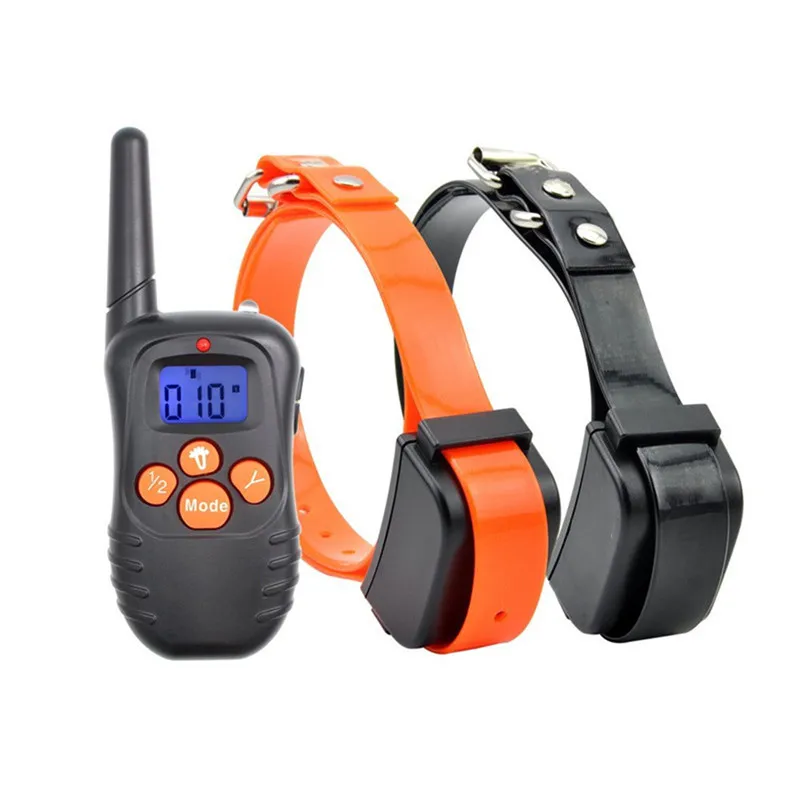 

Remote Control Dog Training Collars Rechargeable No Electric Shock Blue Screen Remote Trainer No Shock Bark Stop Pet Products