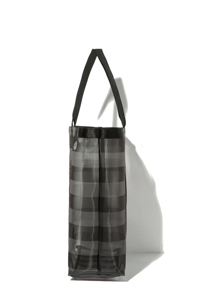 

Bag black transparent web yarn carry one shoulder bag shopping bag beach bag vacation bag