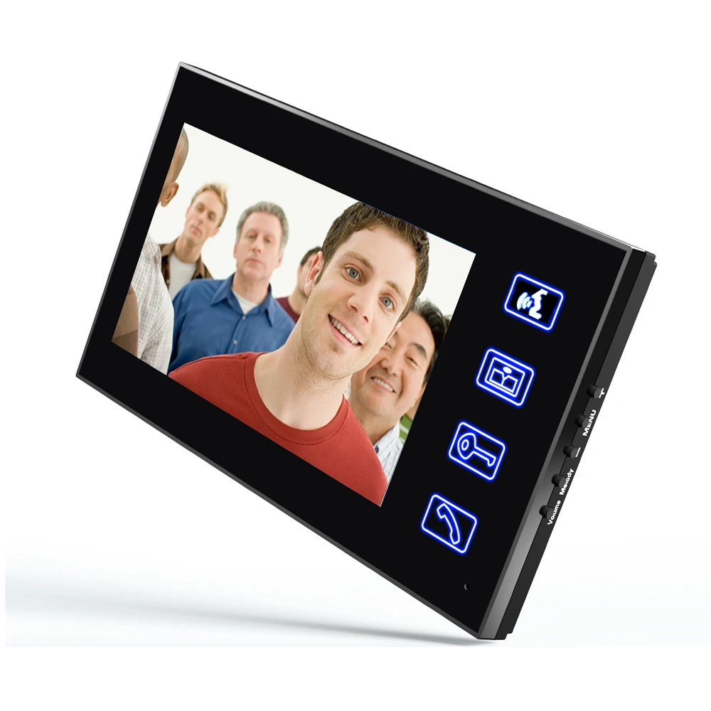 " TFT RFID пароль телефон видео домофон Дверные звонки с ИК-ИК Камера HD 1000 ТВ линии удаленный Система контроля доступа