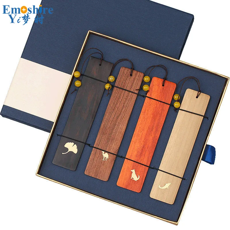 Emoshire Top Quality Wooden Bookmark Business Suit Gift Bookmark