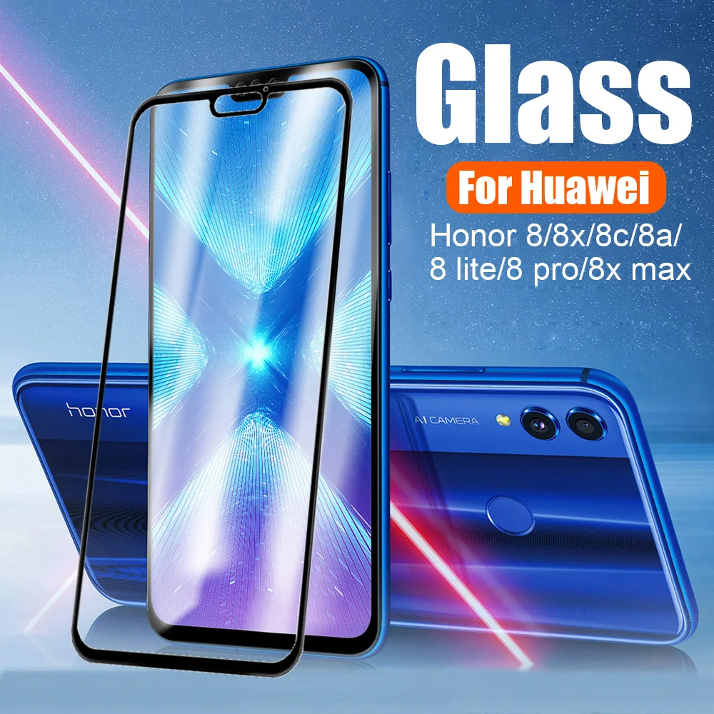 Защитное стекло закаленное для Huawei honor 8x max 8c play 8a 8 pro lite|Защитные стёкла и плёнки| |