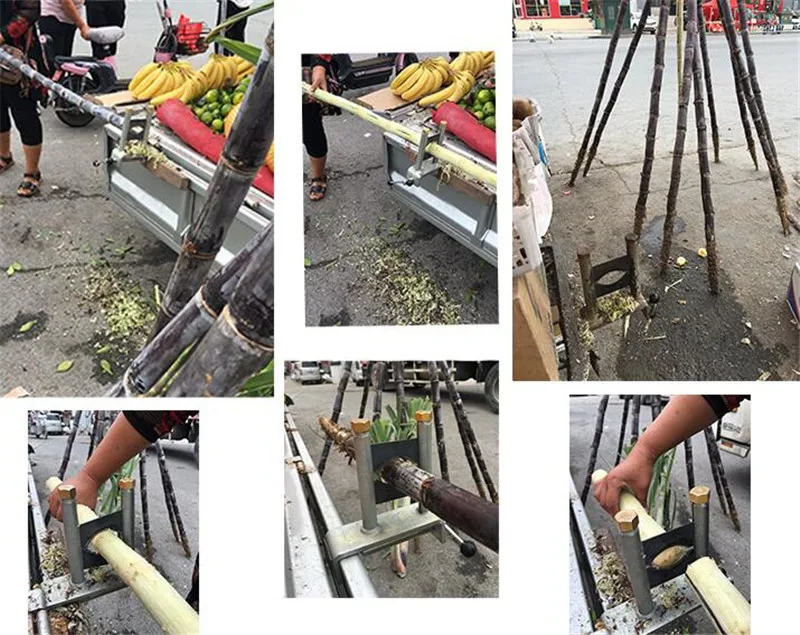 

With one extra blade Sugarcane peeling machine small manual portable peeler sugarcane scraping machine