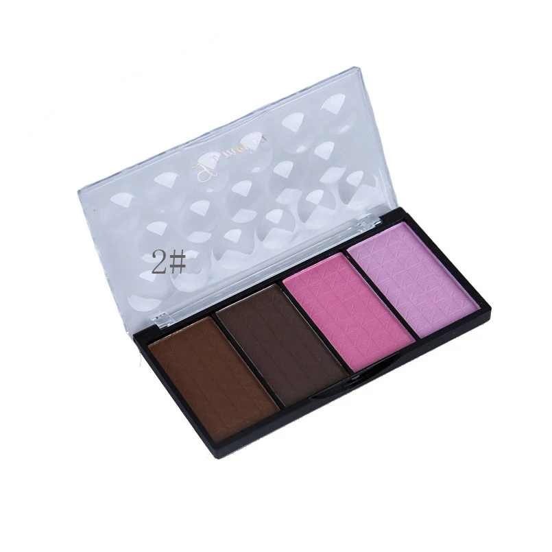 

Long Lasting Professional Face Makeup 4 Color Base Contour Blusher Bronzer Makeup Palette Pigment Easy to Wear Face Makeup Kits