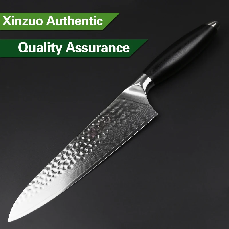 XINZUO " дюймов Ножи повара 67 слоев Япония VG10 Дамасская сталь высокого качества кухонный нож новейший поварской нож с ручкой G10