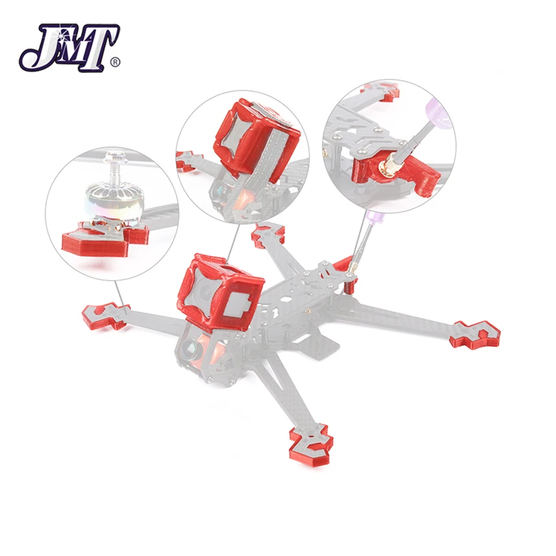 3D напечатанная ТПУ антенна JMT рычаг защиты сиденья камеры для iFlight HL/HL V2 Series Frame DIY