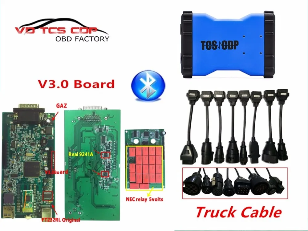 DHL VD TCS CDP PRO. R3/. R0 с кабелем V3.0Truck Keygen диагностический Pro Bluetooth автомобили и грузовики диагностический сканер инструмент