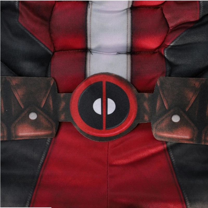 Findpitaya Новое поступление Deluxe обувь для мальчиков Marvel Дэдпул костюм Дети Мышцы Фильм Хэллоуин Карнавал вечерние костюмы Косплея
