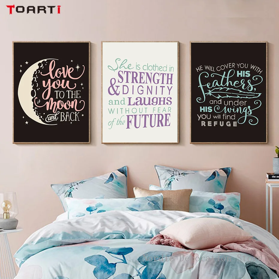 Love you to the moon Canvas Painting (4)