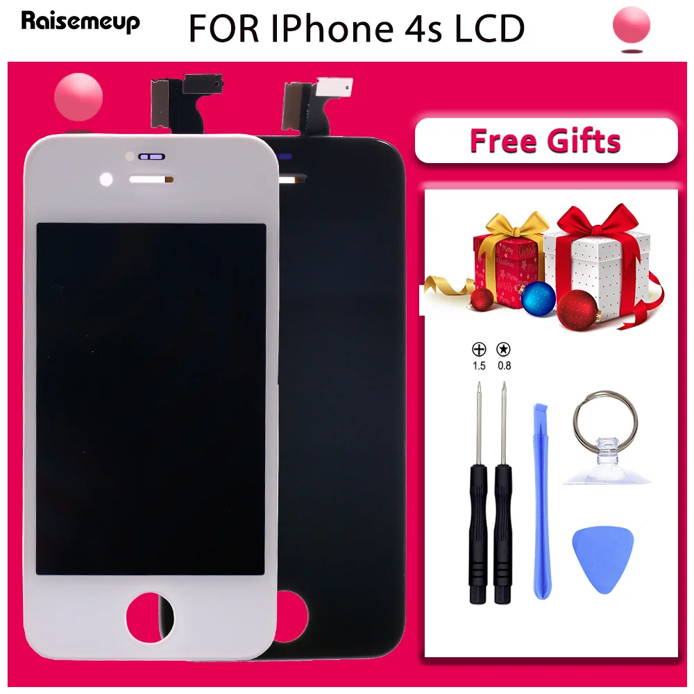 Сборка ЖК дисплей дигитайзер для iPhone 6 plus p AAA качество сенсорный экран 7 5S 4S без