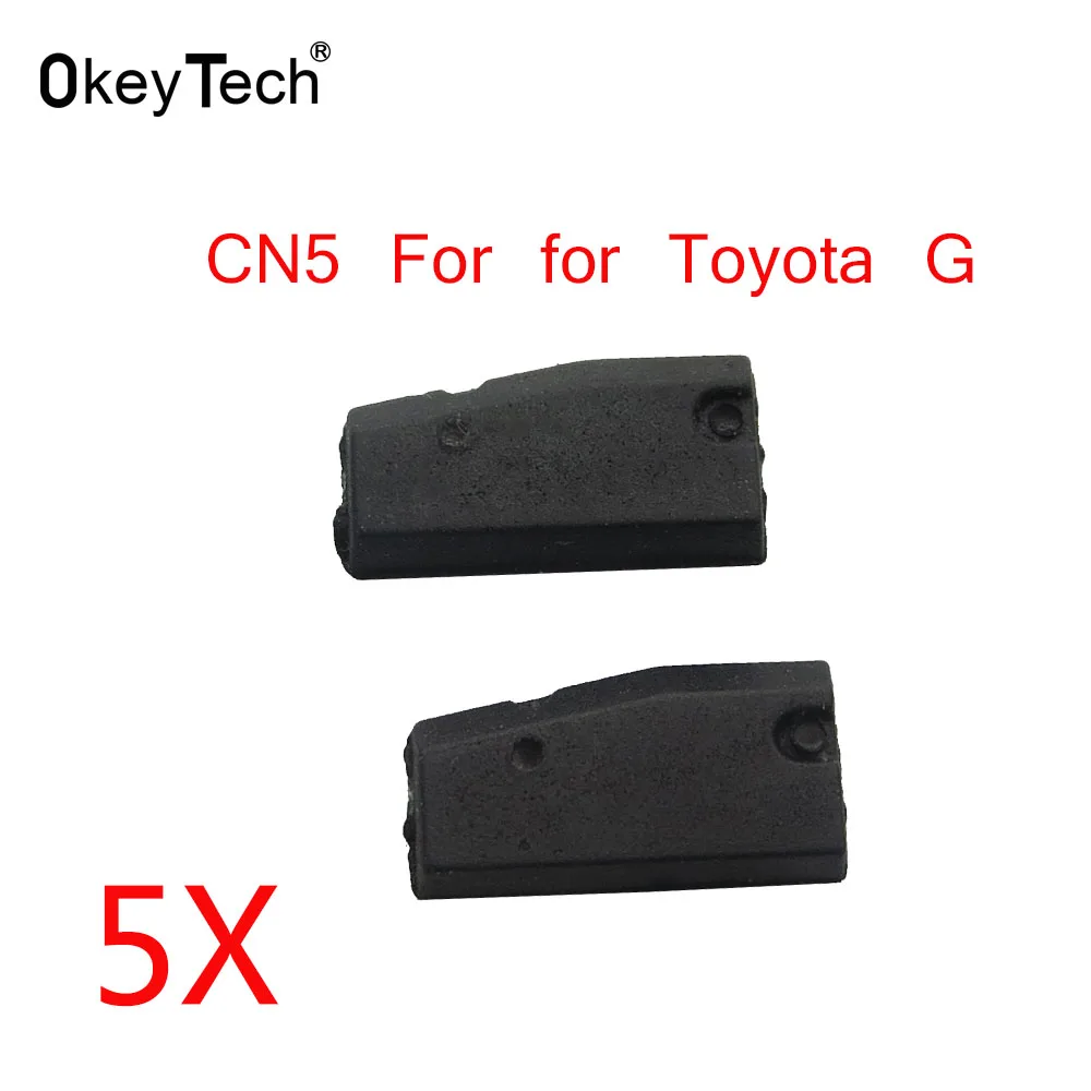 

OkeyTech 5pcs/lot CN5 Car Key Chip Copy for Toyota G Auto Car Key Transponder CN5 Chip 80 Bits for CN900 ND900 Free Shipping