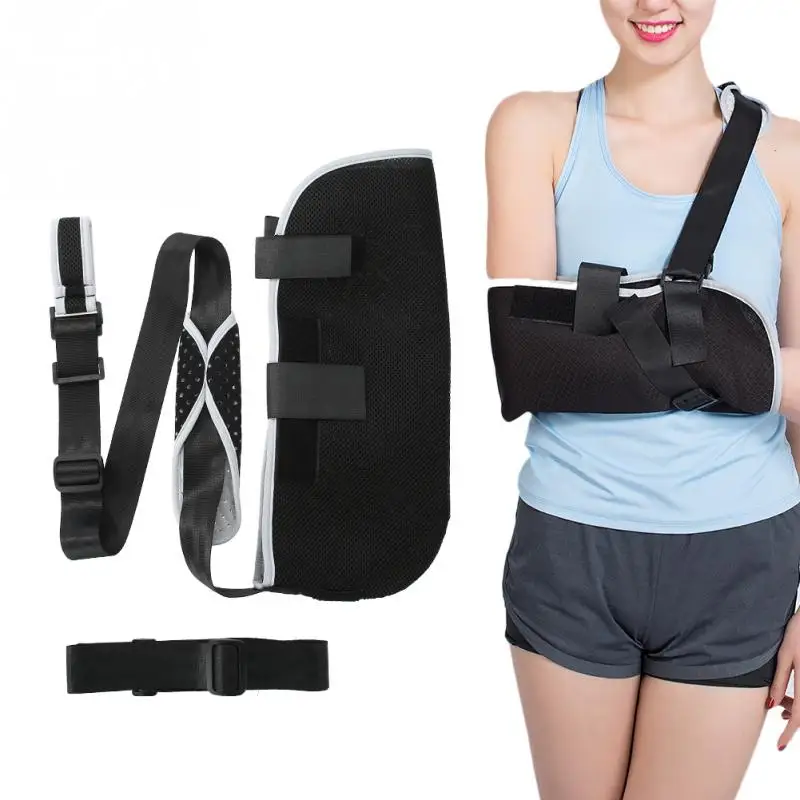 

Arm Sling Shoulder Immobilizer Adjustable Arm Support Brace Wrist Sprain Forearm Fracture Aluminum Alloy Arm Sling Health Care