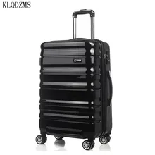 KLQDZMS 20/24 дюймов ABS+ PC Сумки на колёсиках Чемодан Спиннер для ручной клади чемодан на колесиках для путешествий
