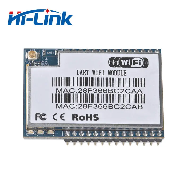 2шт/набор HLK-RM04 RS232 RS485 Серийный к wifi Встроенный беспроводной модуль с внешней антенной 32 м ram 8 м Flash