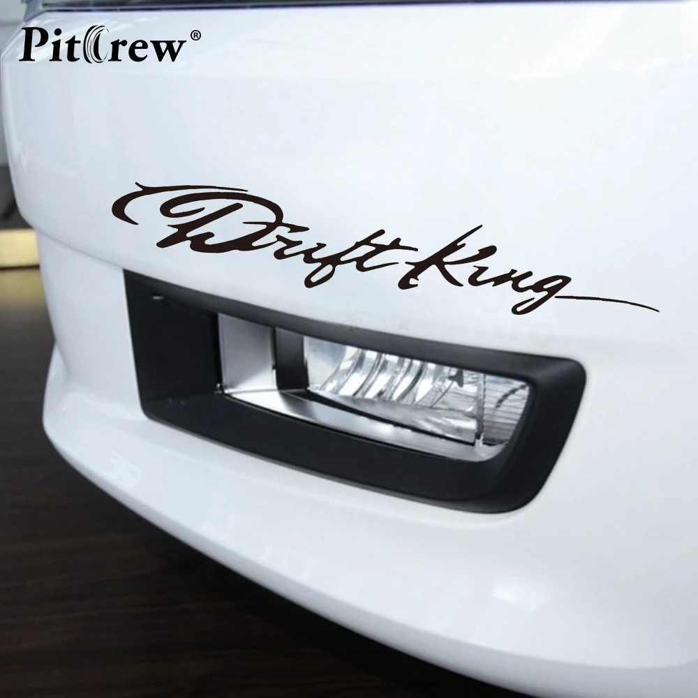 

1PC 28.2*5CM Drift King Cool Words Good Driving Skills Car Styling Anime Motorcycle Car Stickers And Decals Exterior Accessories