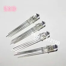 500 шт. качественная Светодиодная лампа 5 мм RGB светодиодный полноцветный 4 ног светодиодный общий анод