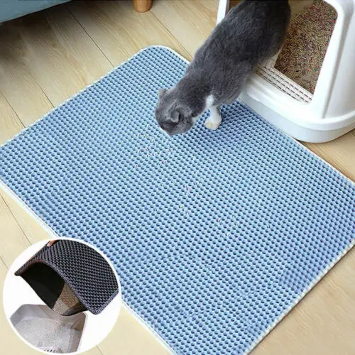 

Non slip Waterproof Pet Cat Litter Mat EVA Double Layer Cat Litter Trapping Pets Mat Pad Bottom Non-slip Pet Litter Cat Mat