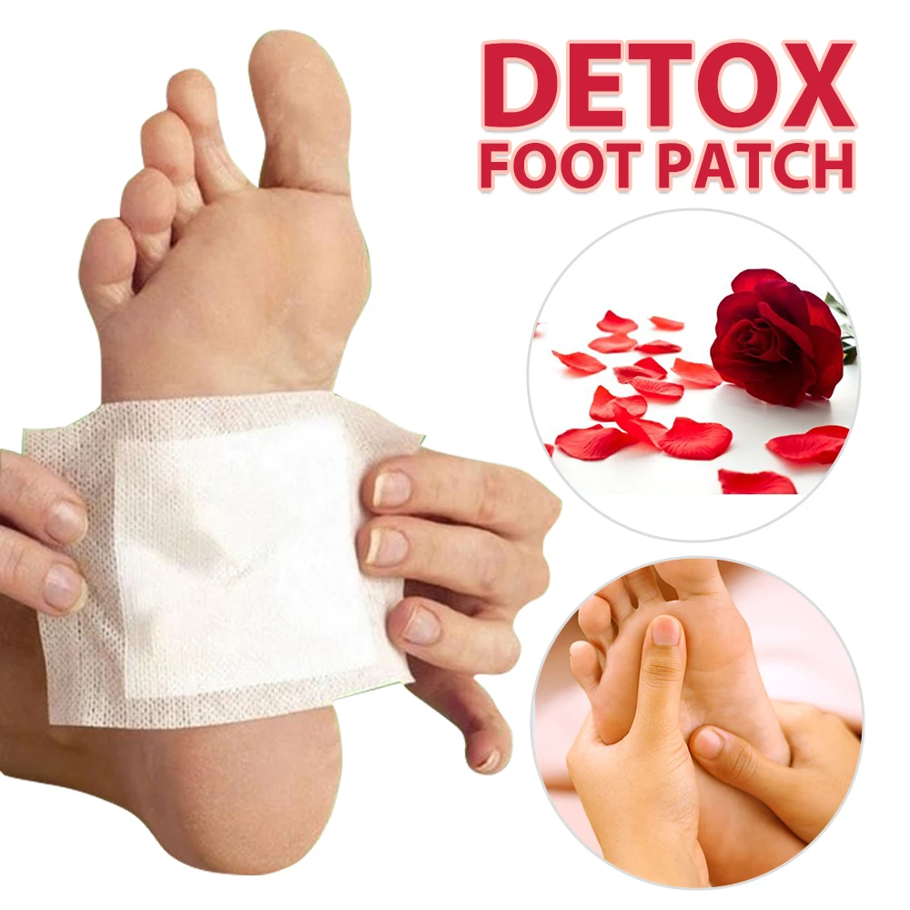 

KONGDY 16 Pcs Natural Detox Foot Health Care Plaster Medical Rose Essential Oil Slimming&Sleeping Adhesive Pads for Aging