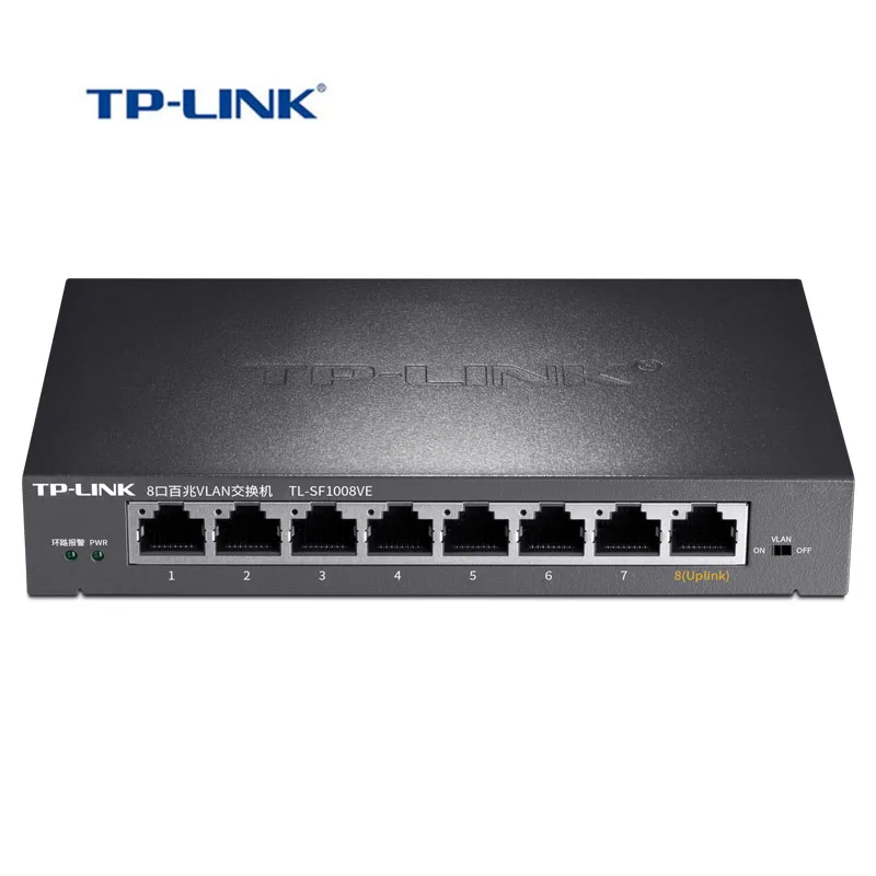 

TP-Link 8 port 10/100Mbps Fast VLAN Ethernet switch Steel Metal network Switch Internet switch VLAN switch ( TL-SF1008VE )