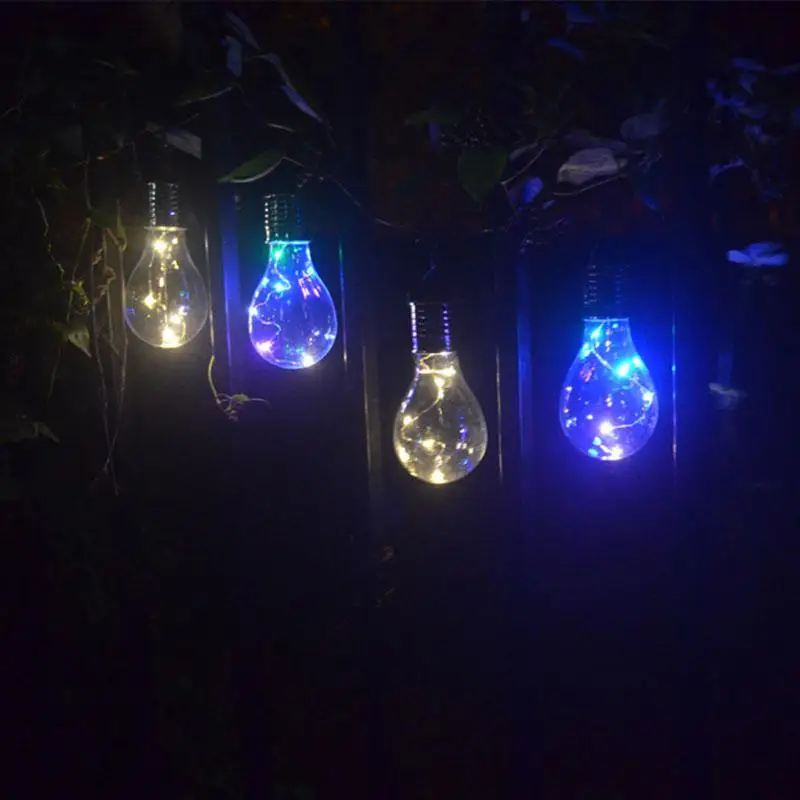 

SOLLED Powered LED Hanging Lamp with Light Sensor Decorative Bulb Lawn Lamp for Outdoor Garden Camping
