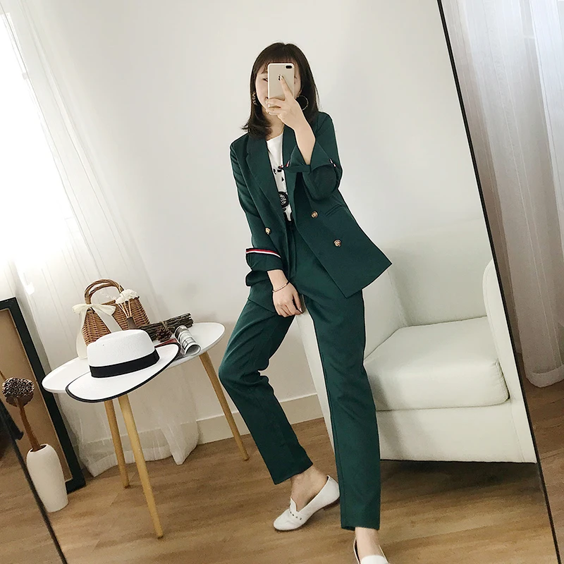 Women suits office sets Casual work suit suit Women's trousers suit set two-piece 2019 autumn new women's clothing