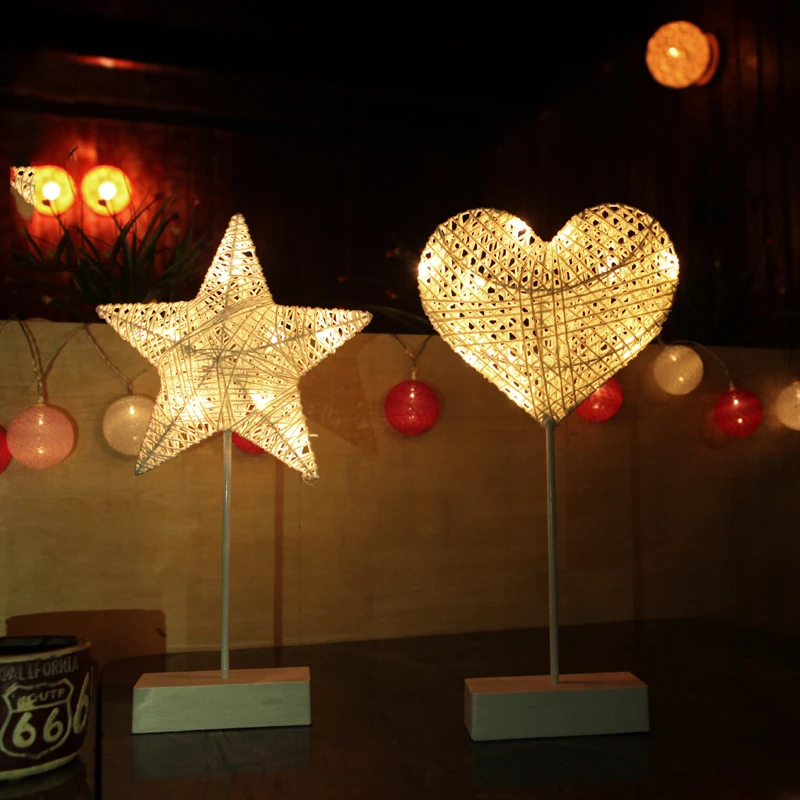 

Creative night light Battery-powered Christmas lights Star Love Room Decoration Warm white lighting atmosphere lamp