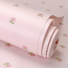 PAYSOTA корейский стиль обои маленький цветок сладкий романтический розовый девушка спальня диван кровать фон стены рулон бумаги