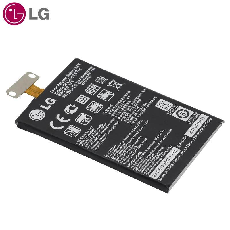 LG Подлинная Литий ионный телефон Батарея BL T5 для Google Nexus 4 E960 Optimus G E970 E973 F180 LS970 E975 2100
