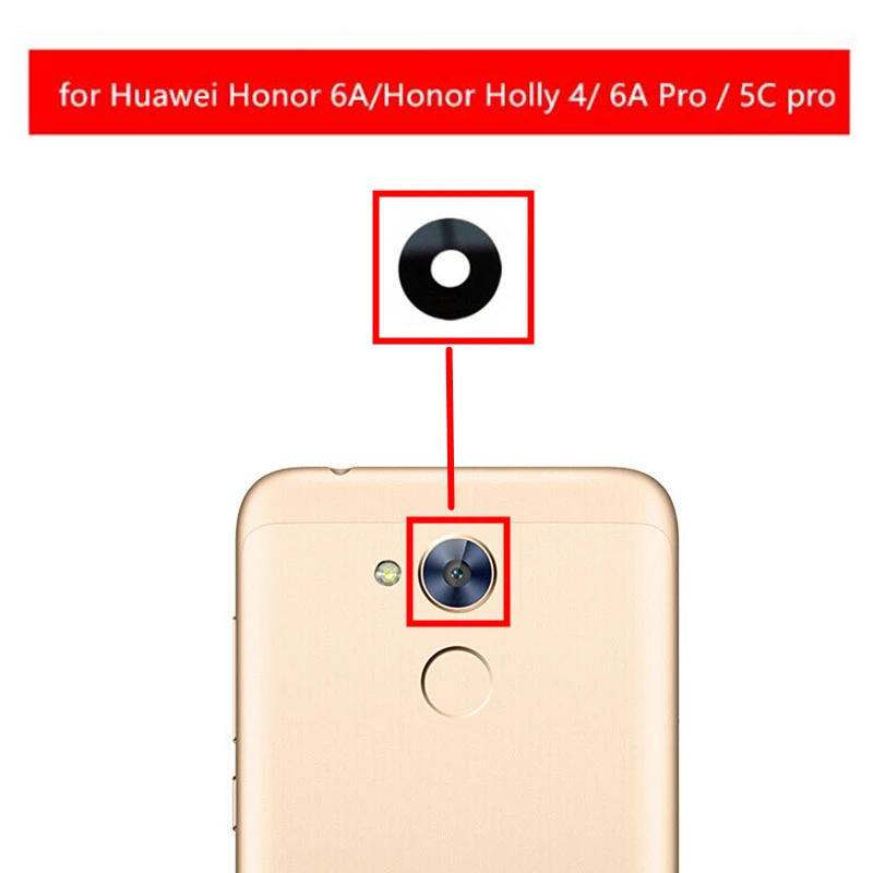 

2pcs for Huawei Honor 6A Pro Camera Glass Lens Back Rear Camera Glass Lens for Honor 6A with Glue Replacement Repair Spare Parts