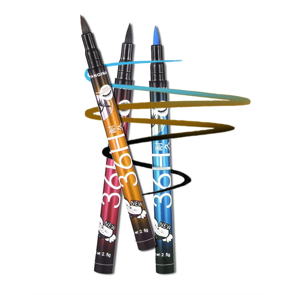 

Women Girls New Waterproof Eyes Liner Pens Liquid Make Up Quick Drying Not Blooming Eyeliner Pencils