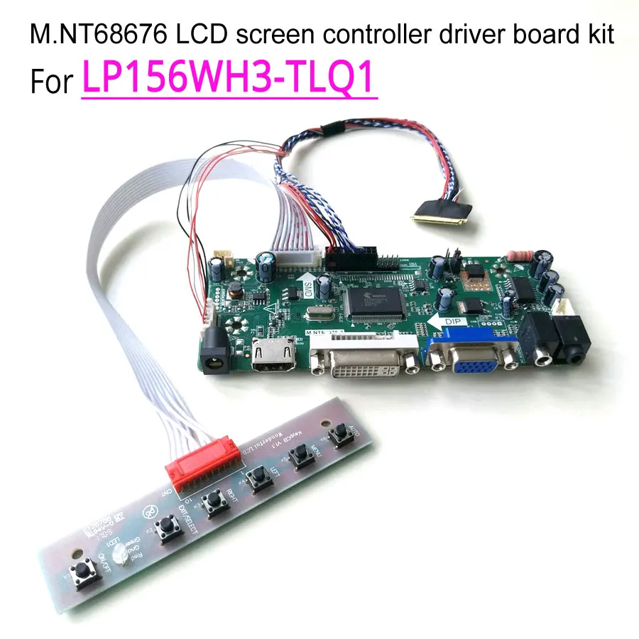 

For LP156WH3-TLQ1 15.6 inch 1366*768 60Hz WLED LVDS 40 pin laptop LCD screen (HDMI+DVI+VGA)M.NT68676 controller driver board kit