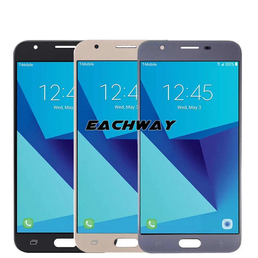 J327 ЖК дисплей для SAMSUNG Galaxy J3 prime 2017 кодирующий преобразователь сенсорного экрана в