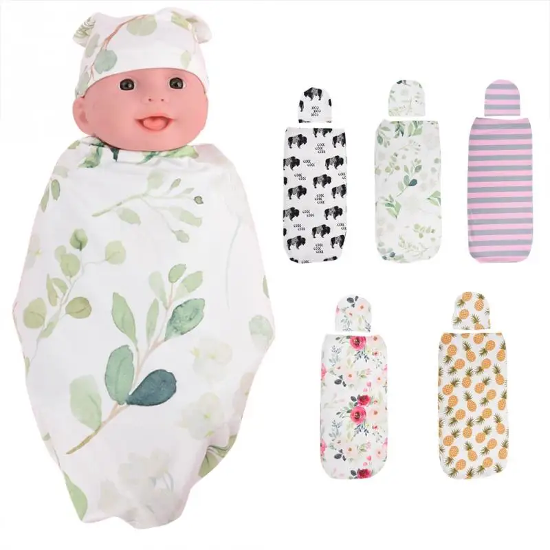 2Pcs/Set Baby Wrap Sleeping Bag Anti shock 100 Cotton Soft Skin