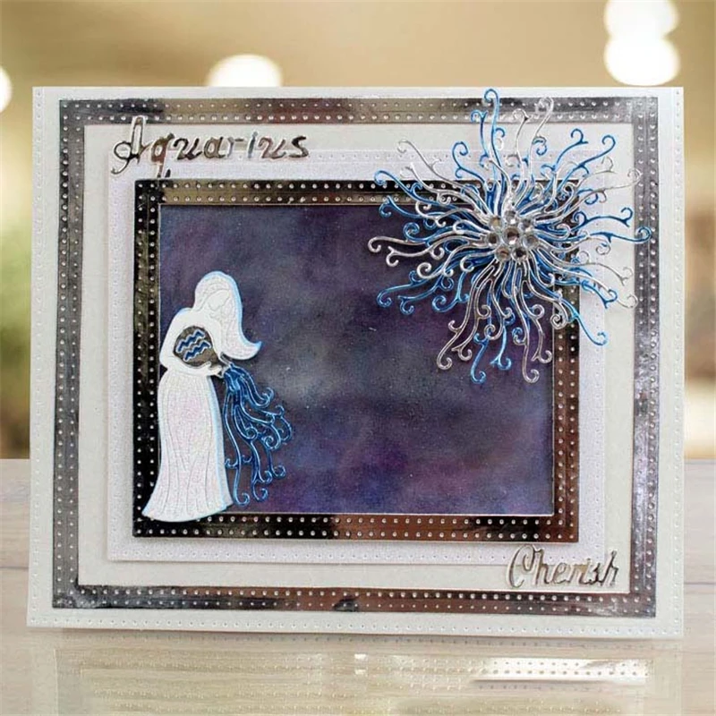 

YaMinSanNiO Constellation Metal Dies Cutting Dies Scrapbooking Embossing Dies Cut Stencils DIY Cards Craft Dies