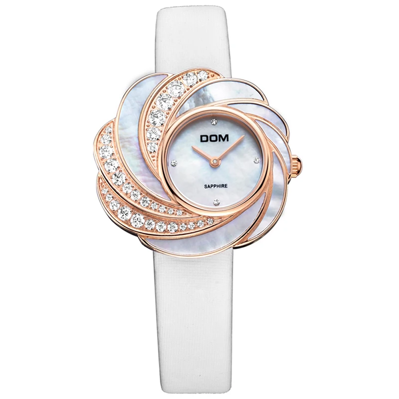 DOM Brand Watches Women Luxury Flower Ladies Watch Wristwatches Clock Women's Casual Quartz Rhinestone Watch Reloj Mujer DOM Brand Watches Women Luxury Flower Ladies Watch Wristwatches Clock Women's Casual Quartz Rhinestone Watch Reloj Mujer