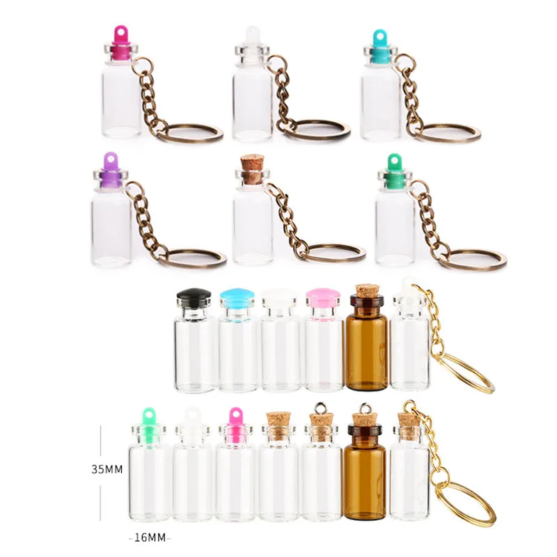 

100PCS 2ml Transparent Cork Bottle Mini Mason Jar Message Vials DIY Wish Bottle Small Glass Jars Cork Stopper Ornaments L12C