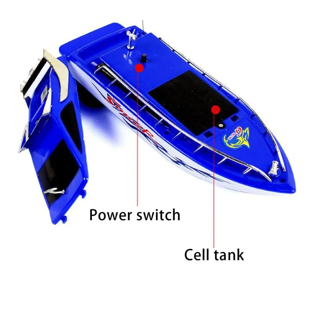 Дети Мини RC электрический пульт дистанционного управления высокоскоростная лодка корабль 4-CH электрический rc barco лодка игра игрушки подарок на день рождения для детей