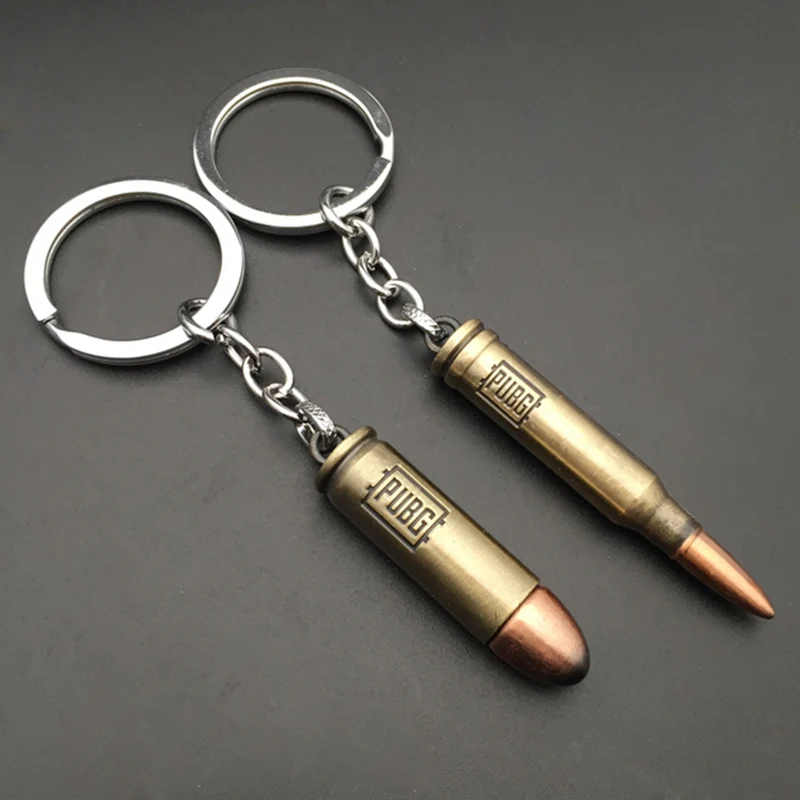 Hot Game Pubg Gun Bullets Keychain Letter 300 Win Mognum High Quality