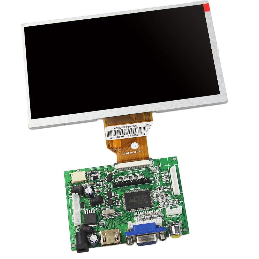 

HDMI/VGA/AV Control Driver Board+7inch AT070TN90 AT070TN92 800x480 LCD Display For Raspberry Pi