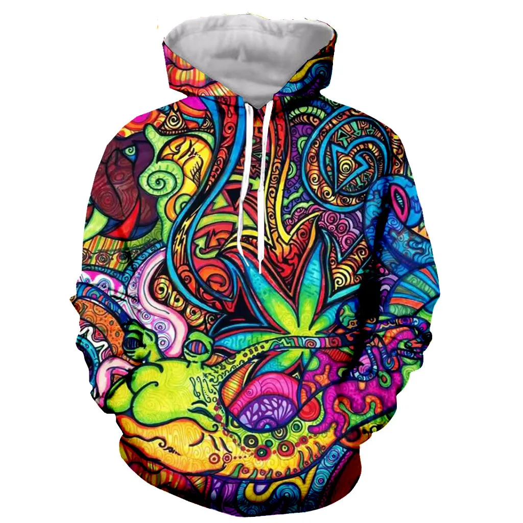 Новое поступление популярная крутая серия trippy weeds с 3D принтом для мужчин и женщин