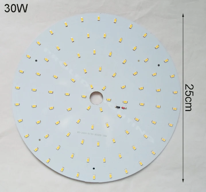 Набор DIY 5730SMD 30 Вт Светодиодный диск PCB поверхностного монтажа светодиодный потолочный светильник dia25cm 220 в 230 в 240 в 2 года гарантии светодиодный круглый светильник